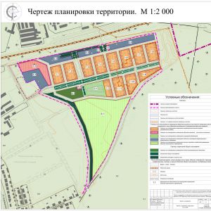 Чертеж планировки территории