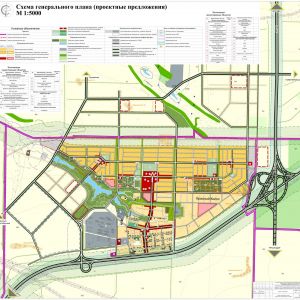 Схема генерального плана Красный Колос